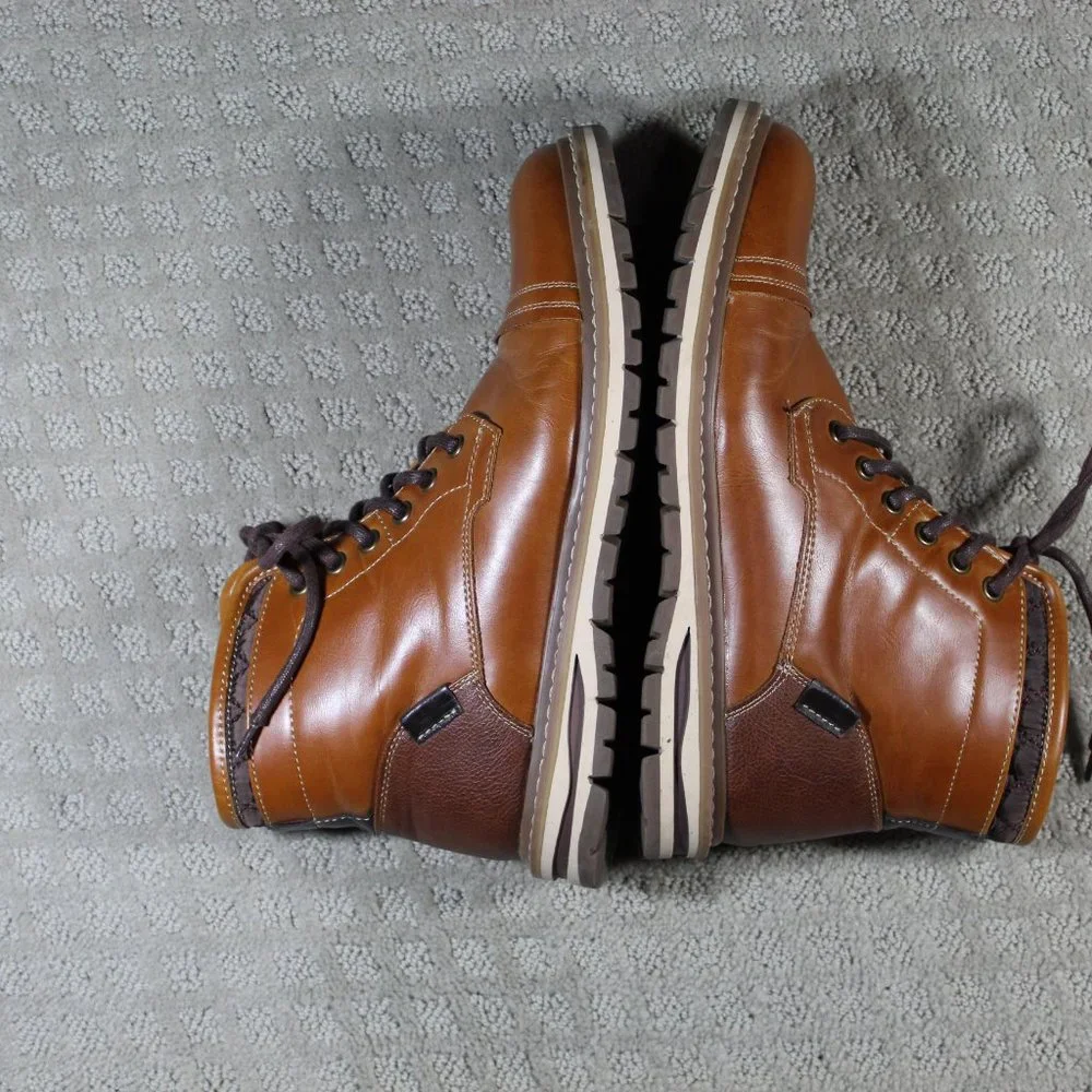 JF J Ferarr Men's Size 9.5M Neeson Cognac Dress Boots - NWOT